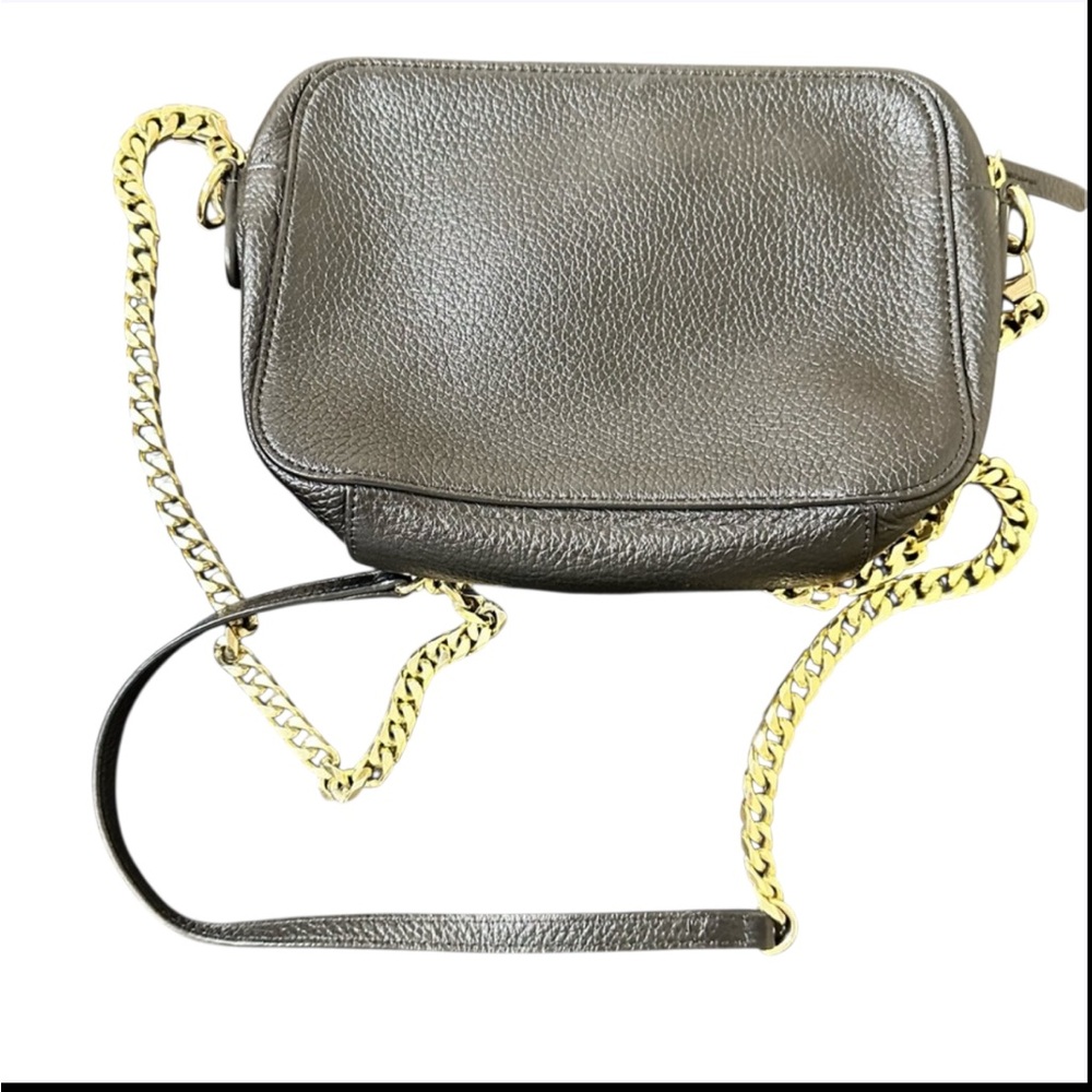 NORDSTROM Ella Chain Leather Crossbody with Gold Chain